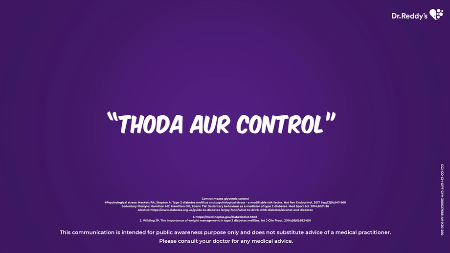 Dr. Reddy - Diabetes Campaign film